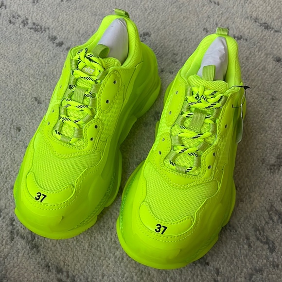 Balenciaga Triple S Fluo Yellow 37 - Picture 1 of 2